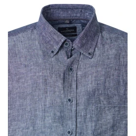 Casamoda Linnen Zomer Shirt | Navy