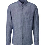 Casamoda Linnen Zomer Shirt | Navy | www.pietkoopmans.nl