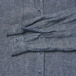 Casamoda Linnen Zomer Shirt | Navy | www.pietkoopmans.nl