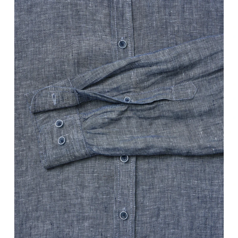 Casamoda Linnen Zomer Shirt | Navy | www.pietkoopmans.nl