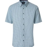 Casamoda Korte Mouw Shirt | Groen Blauw Print | www.pietkoopmans.nl