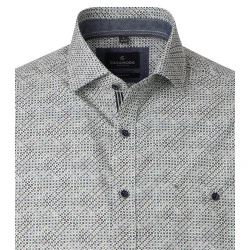 Casamoda Korte Mouw Shirt | Groen Print