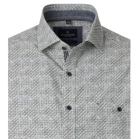 Casamoda Korte Mouw Shirt | Groen Print