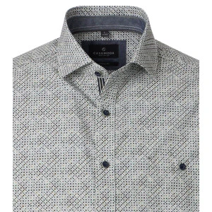 Casamoda Korte Mouw Shirt | Groen Print