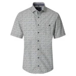 Casamoda Korte Mouw Shirt | Groen Print | www.pietkoopmans.nl