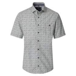 Casamoda Korte Mouw Shirt | Groen Print