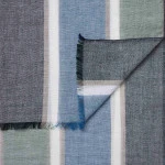 Casamoda Katoenen Shawl | Groen Gestreept | www.pietkoopmans.nl