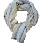 Casamoda Katoenen Shawl | Olijf Geel Gestreept | www.pietkoopmans.nl