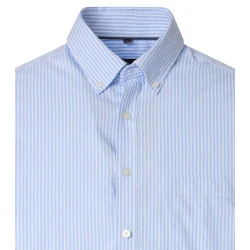 Casamoda Shirt | Lichtblauw Wit Gestreept