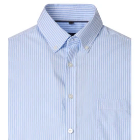 Casamoda Shirt | Lichtblauw Wit Gestreept