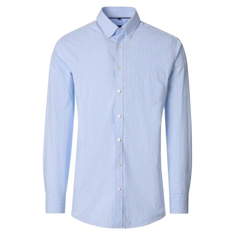 Casamoda Shirt | Lichtblauw Wit Gestreept | www.pietkoopmans.nl