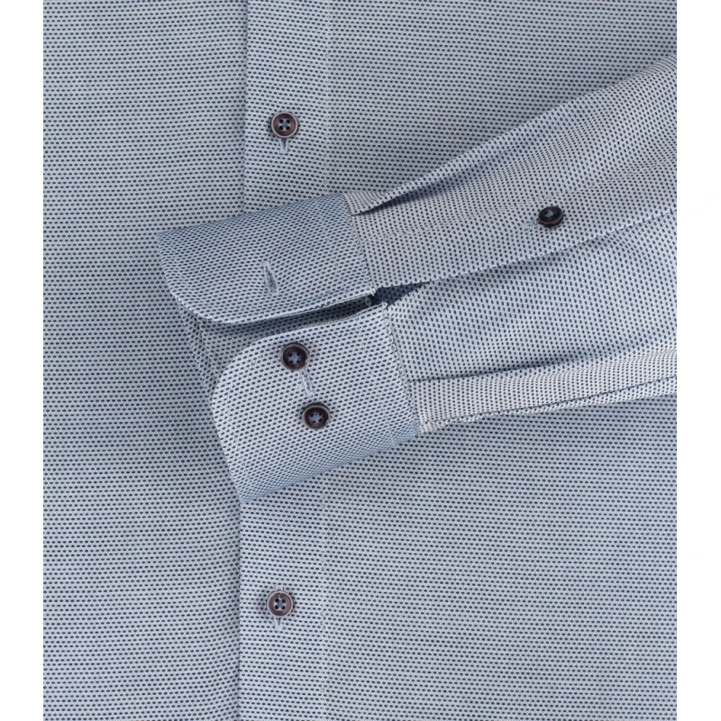 Casamoda Overhemd | Blauw Fijn Print | www.pietkoopmans.nl