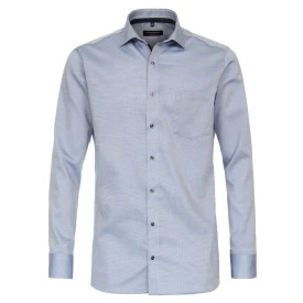 Casamoda Overhemd | Blauw Fijn Print