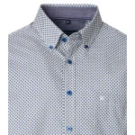 Casamoda Korte Mouw Shirt | Blauw Met Print | www.pietkoopmans.nl