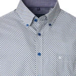 Casamoda Korte Mouw Shirt | Blauw Met Print | www.pietkoopmans.nl