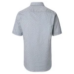 Casamoda Korte Mouw Shirt | Blauw Met Print | www.pietkoopmans.nl