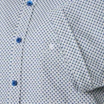 Casamoda Korte Mouw Shirt | Blauw Met Print | www.pietkoopmans.nl