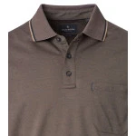 CASAMODA Polo Borstzak | Taupe Gemeleerd | www.pietkoopmans.nl