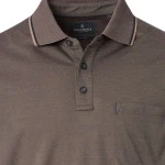 CASAMODA Polo Borstzak | Taupe Gemeleerd | www.pietkoopmans.nl
