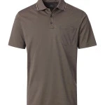 CASAMODA Polo Borstzak | Taupe Gemeleerd | www.pietkoopmans.nl