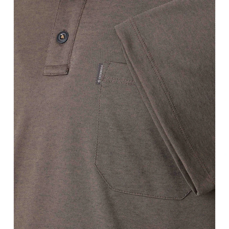 CASAMODA Polo Borstzak | Taupe Gemeleerd | www.pietkoopmans.nl