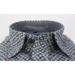 Casamoda Overhemd Softtouch | Ringen Blauw | www.pietkoopmans.nl