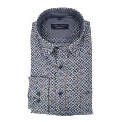 Casamoda Overhemd Softtouch | Ringen Blauw