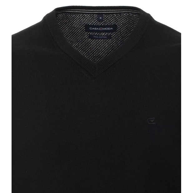 Casamoda Pullover Katoen | Zwart