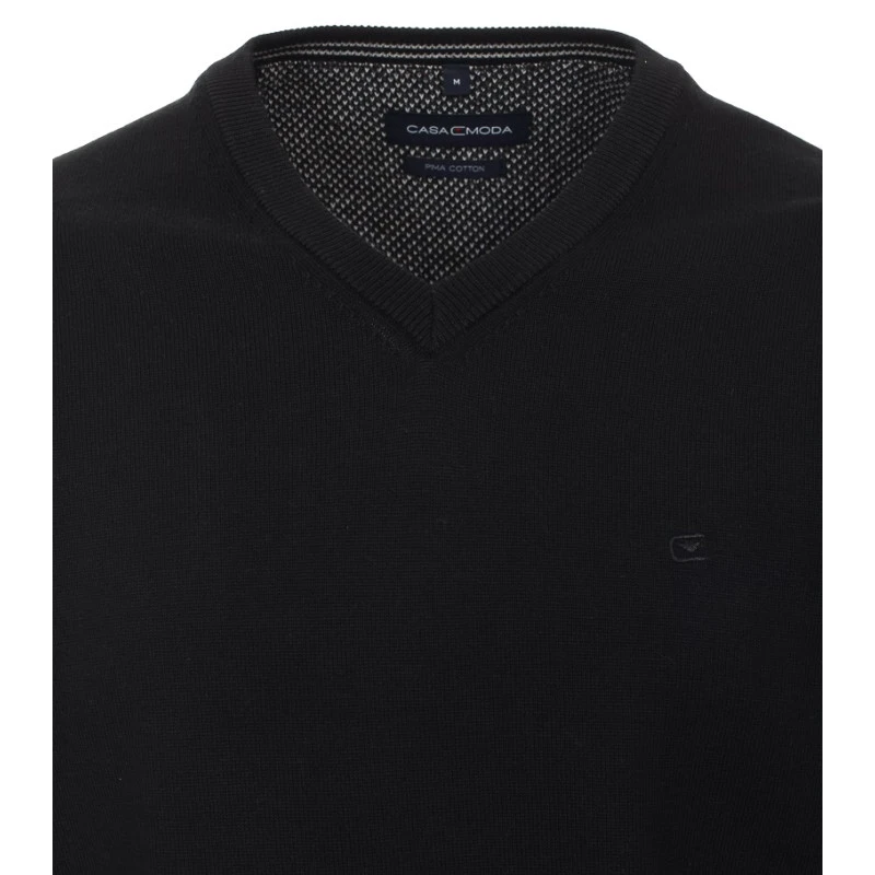 Casamoda Pullover Katoen | Zwart