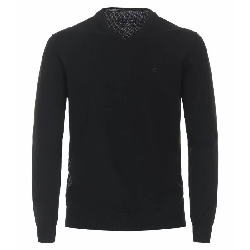 Casamoda Pullover Katoen | Zwart