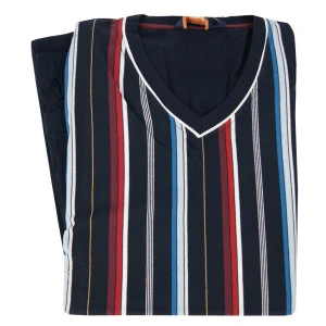 Ceceba Extra Lange Pyjama | Rood Aqua Gestreept