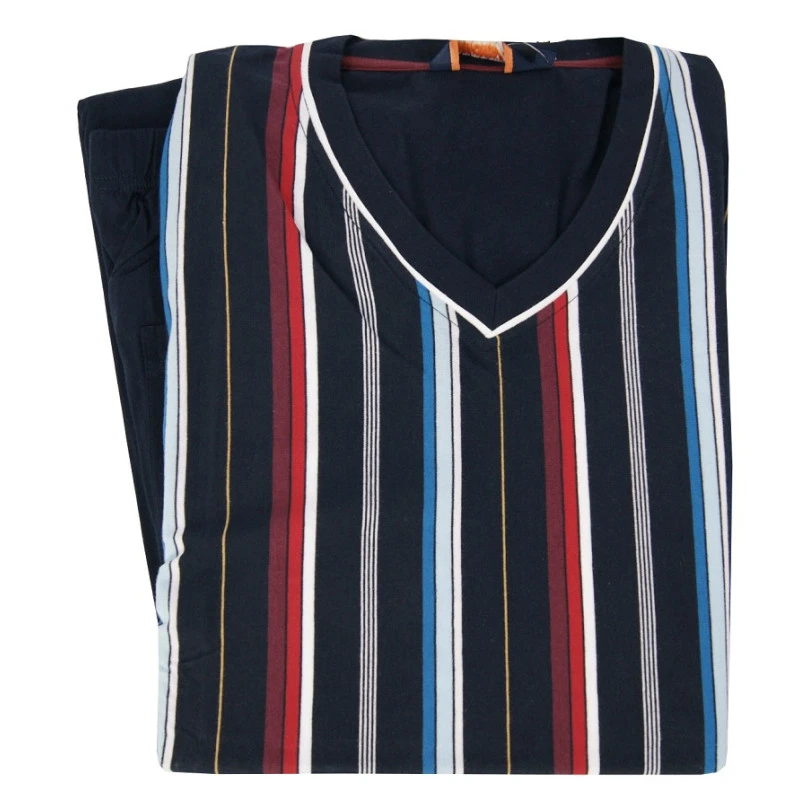 Ceceba Extra Lange Pyjama | Rood Aqua Gestreept | www.pietkoopmans.nl