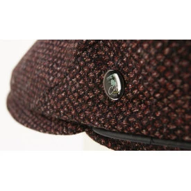 City Sport Flat Cap | Diep Rood Print