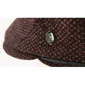 City Sport Flat Cap | Diep Rood Print