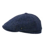 City Sport Flat Cap | Blauw Gerstekorrel | www.pietkoopmans.nl