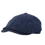 City Sport Flat Cap | Blauw Gerstekorrel | www.pietkoopmans.nl