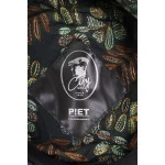City Sport Flat Cap | Shawl | Blauw Patchwork | www.pietkoopmans.nl