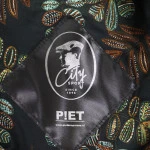 City Sport Flat Cap | Shawl | Blauw Patchwork | www.pietkoopmans.nl