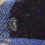 City Sport Flat Cap | Shawl | Blauw Patchwork | www.pietkoopmans.nl