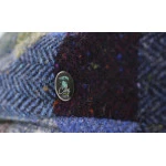 City Sport Flat Cap | Shawl | Blauw Patchwork | www.pietkoopmans.nl