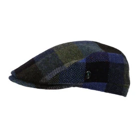City Sport Flat Cap | Blauw Patchwork