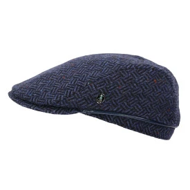 City Sport Flat Cap | Marine Print