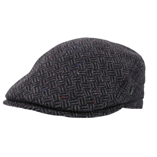City Sport Flat Cap | Grijs Print | www.pietkoopmans.nl
