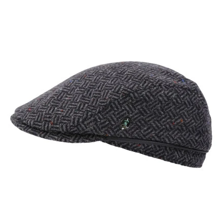 City Sport Flat Cap | Grijs Print | www.pietkoopmans.nl
