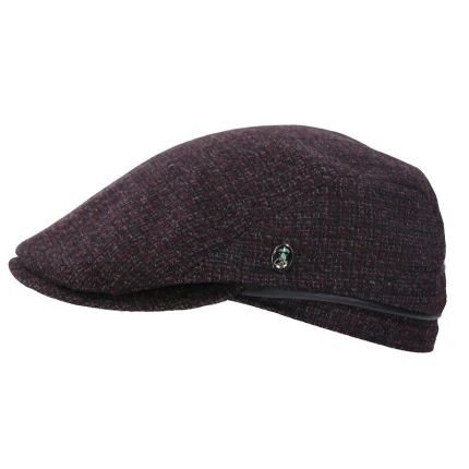 City Sport Flat Cap | Bordeaux Gerstekorrel | www.pietkoopmans.nl