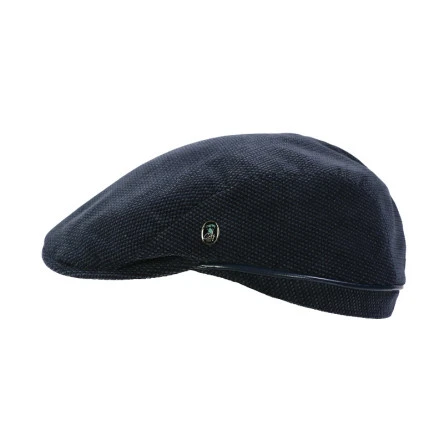 City Sport Flat Cap | Navy Gerstekorrel | www.pietkoopmans.nl