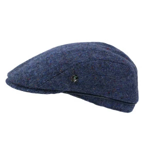 City Sport Tweed Flat Cap | Helder Blauw Gerstekorrel