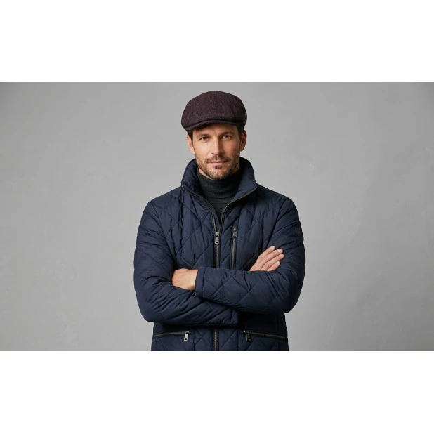 City Sport Flat Cap | Bordeaux Gerstekorrel | www.pietkoopmans.nl