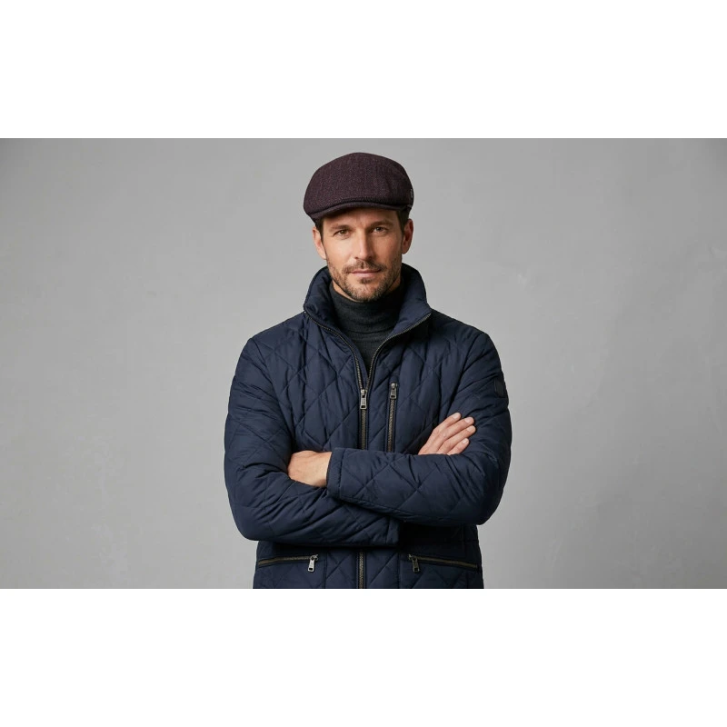 City Sport Flat Cap | Bordeaux Gerstekorrel | www.pietkoopmans.nl