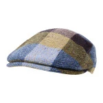 City Sport Flat Cap | Shawl | Blauw Patchwork | www.pietkoopmans.nl